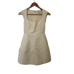 Tory Burch Women’s Ivory Sleeveless Sheath Structured Dress Size 2